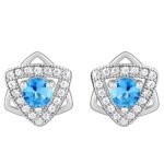 RR 925 Sterling Silver Emerald Earrings 2