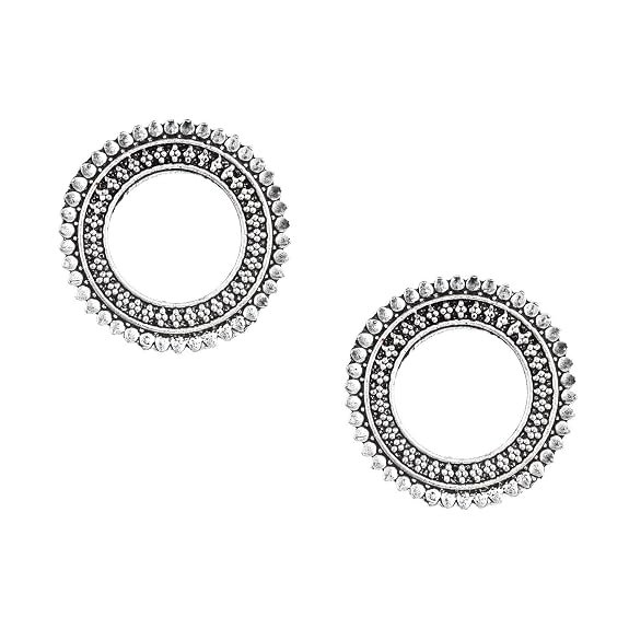 Shining Jewel - By Shivansh 18K Brass Earrings For Women & Girls (Silver)