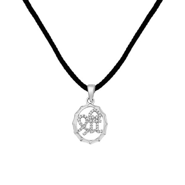 Zarkan 925 Hallmark, Authentic and Certified Silver Shree Pendant